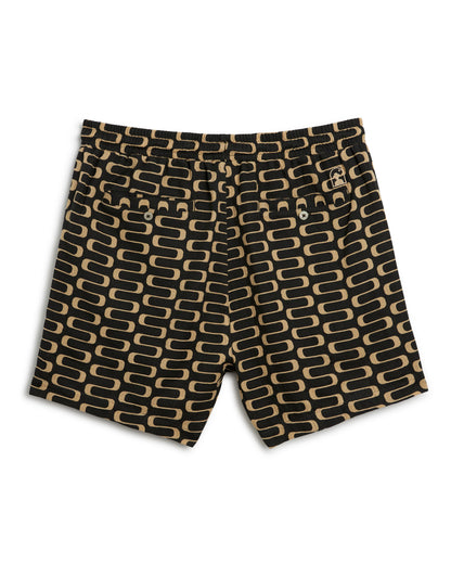 A lightweight Grenadine Short - Truffle with a geometric pattern by Dandy Del Mar.