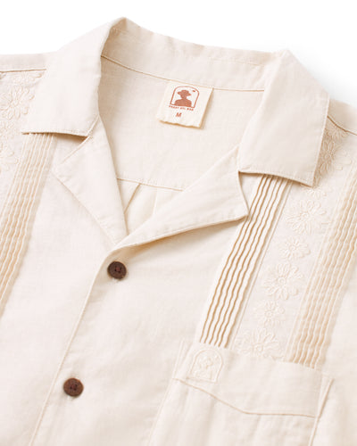 The Brisa Linen Shirt - Vintage Ivory - Dandy Del Mar