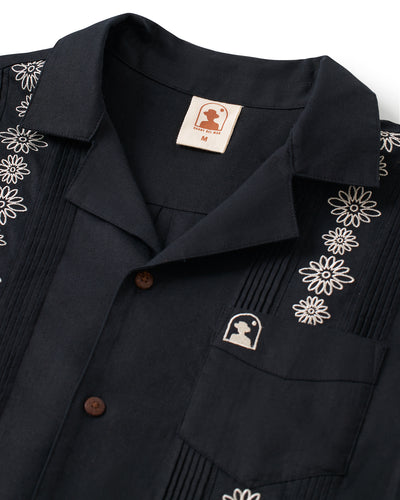 The Brisa Linen Shirt - Onyx - Dandy Del Mar