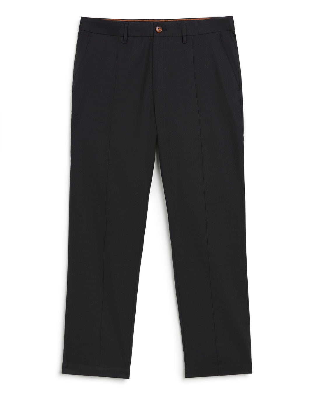 A tailored fit men's Brisa Linen Trouser - Onyx with light linens by Dandy Del Mar.