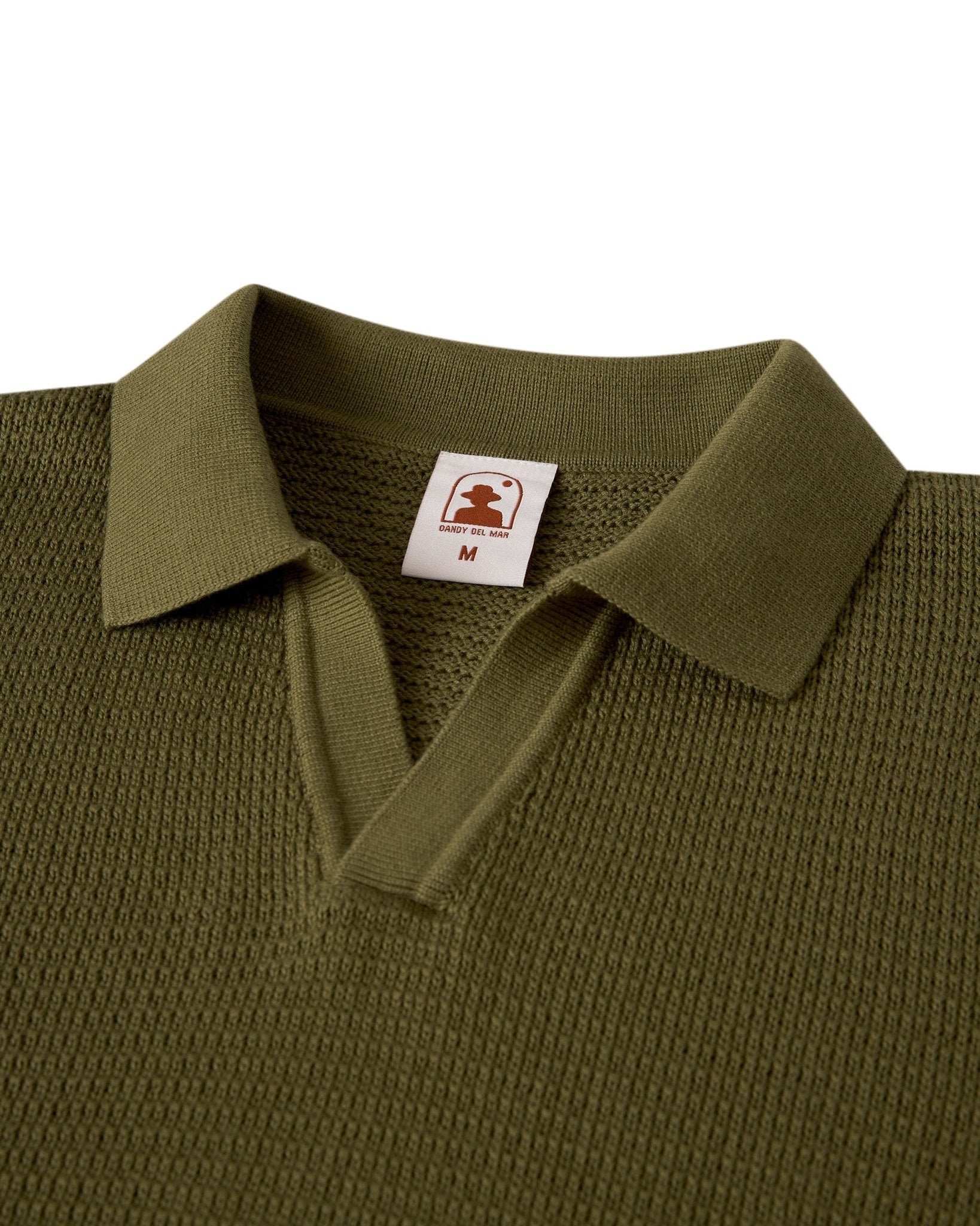 The Sebastian Long Sleeve Polo Shirt - Arbequina - Dandy Del Mar