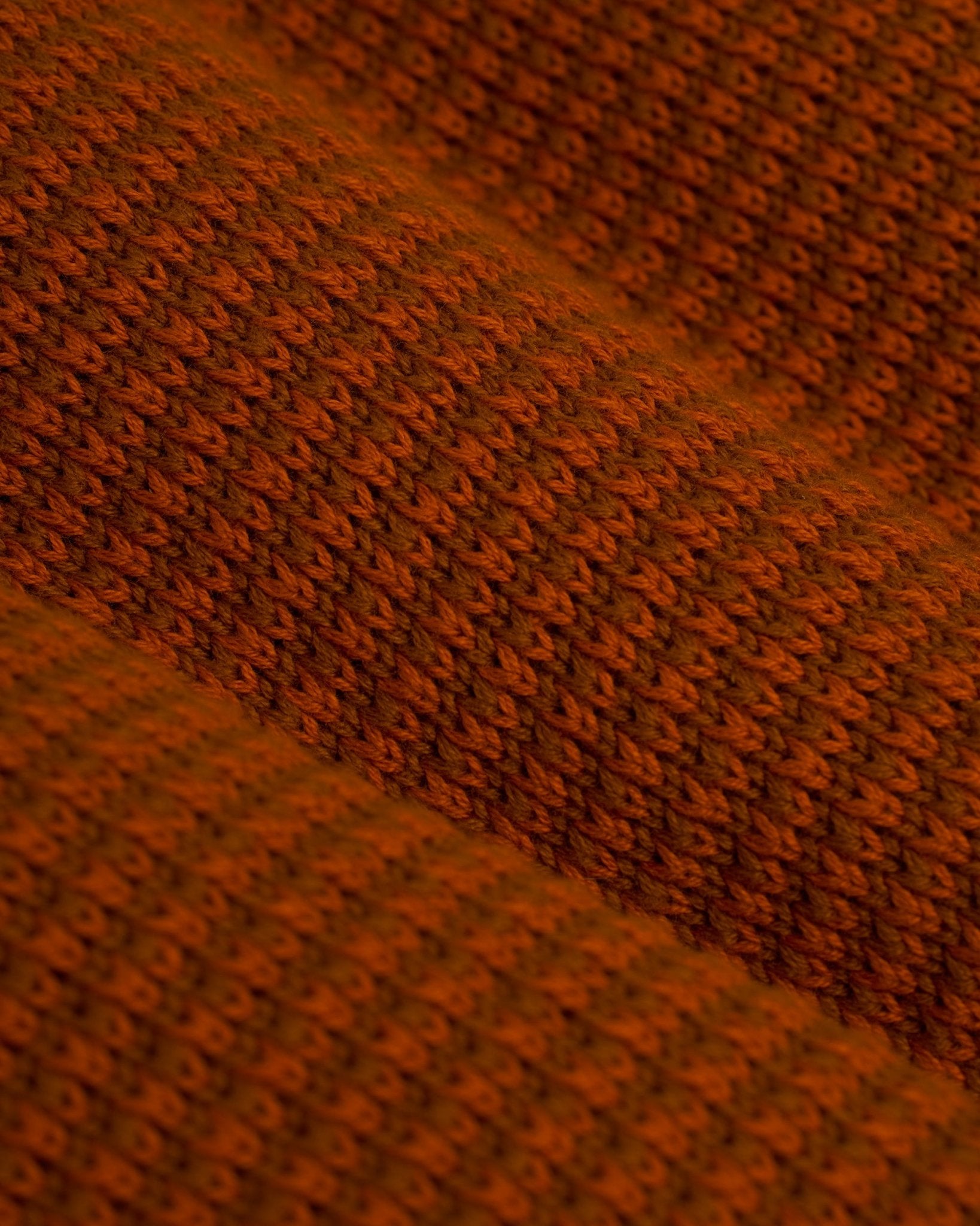 The Sebastian Long Sleeve Polo - Burnt Sienna - Dandy Del Mar