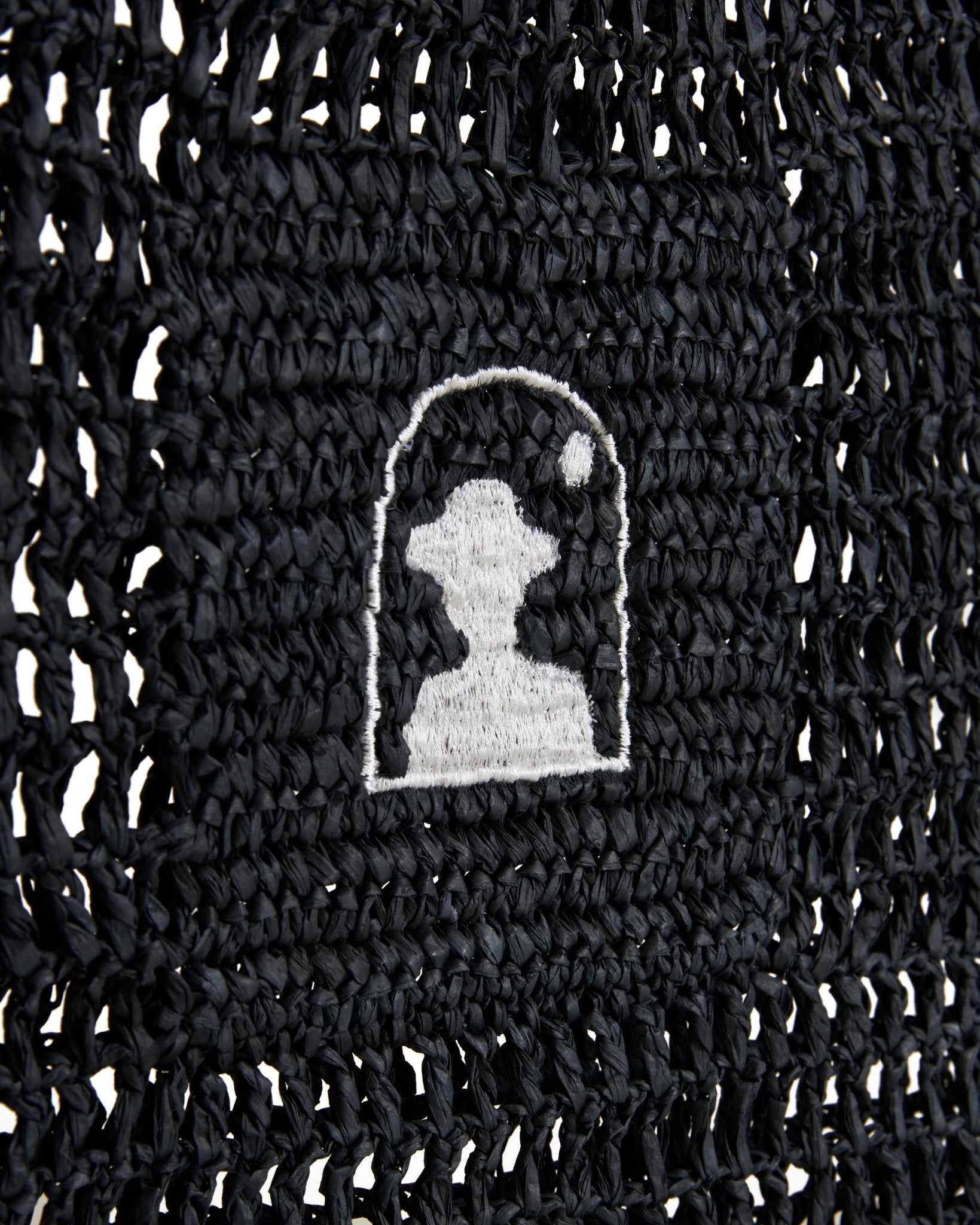 The Amabile Raffia Bag - Onyx - Dandy Del Mar