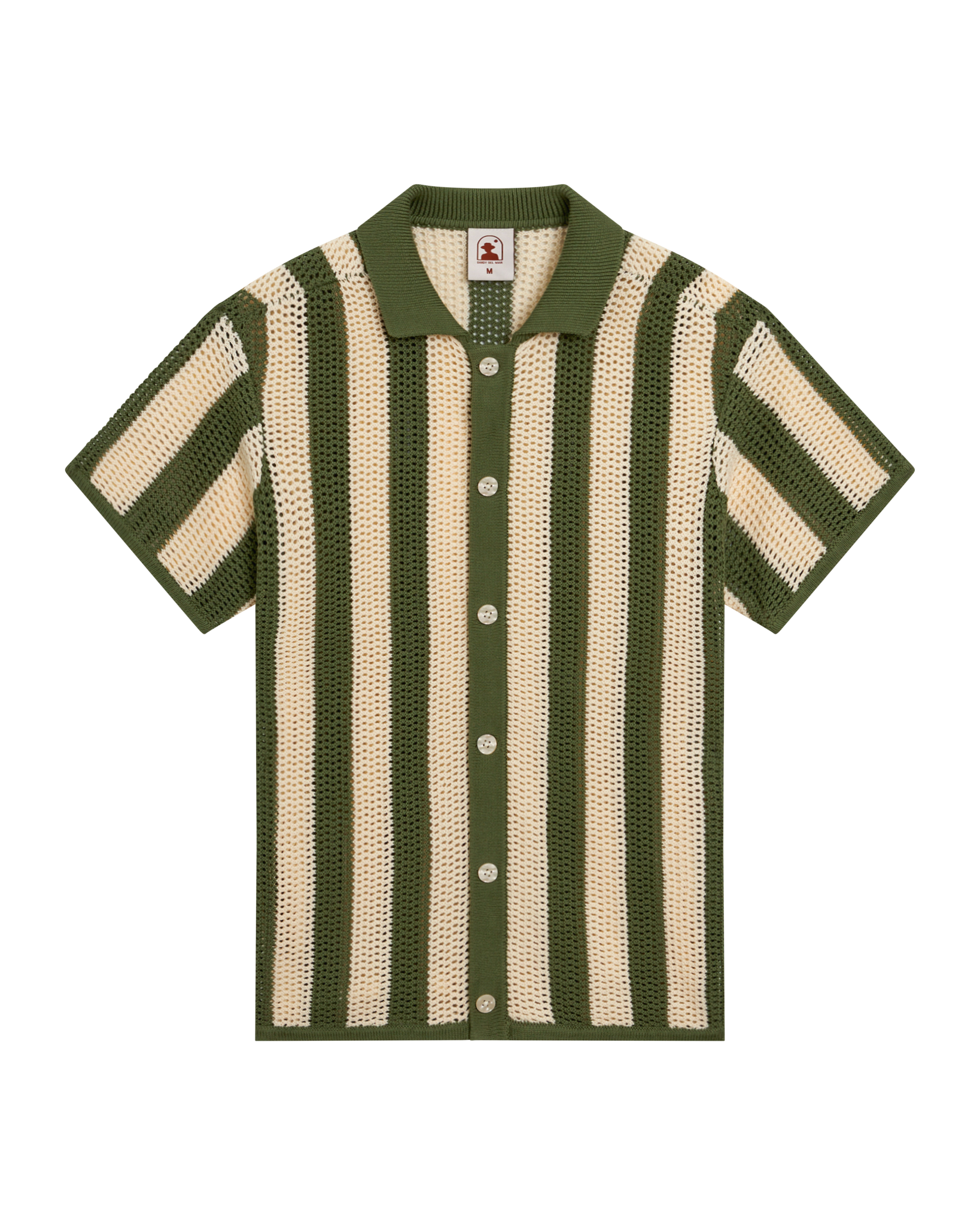 The Dominica Crochet Shirt - Arbequina - Dandy Del Mar