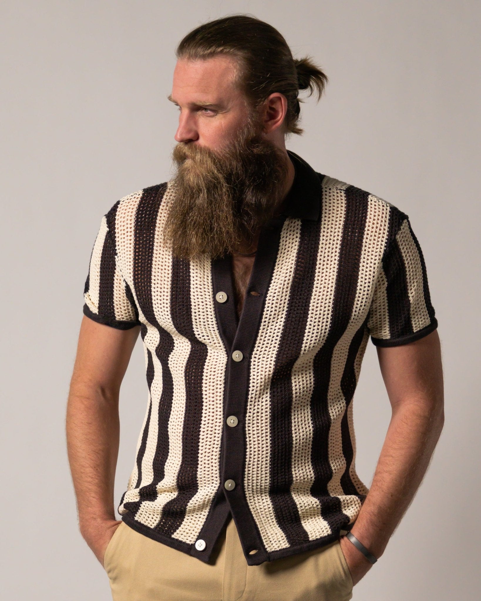 The Dominica Crochet Shirt - Tierra - Dandy Del Mar