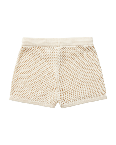 The Malaga Crochet Shorts - Vintage Ivory - Dandy Del Mar