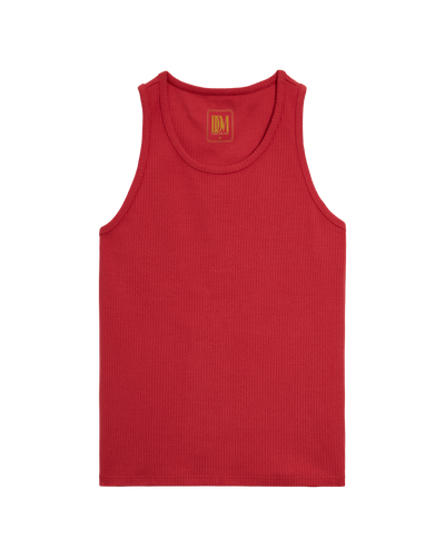 The Milan Rib Tank - Currant - Dandy Del Mar