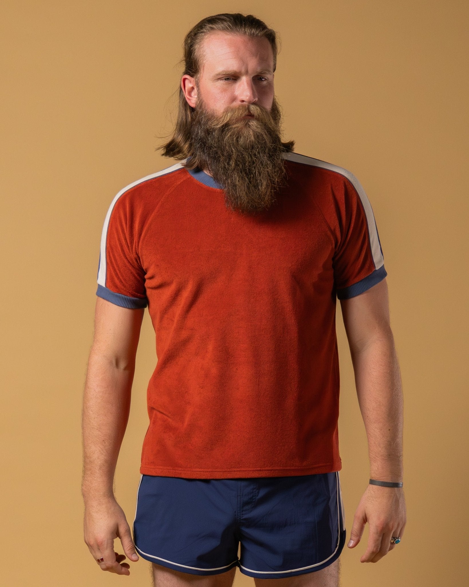 The Nadal Terry Cloth Shirt - Rouge - Dandy Del Mar