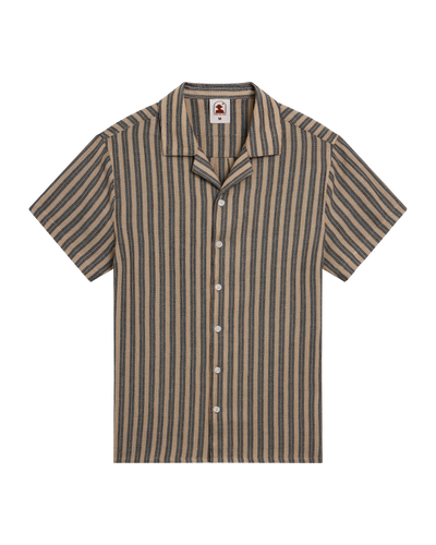 The Palma Shirt - Cacao Stripe - Dandy Del Mar