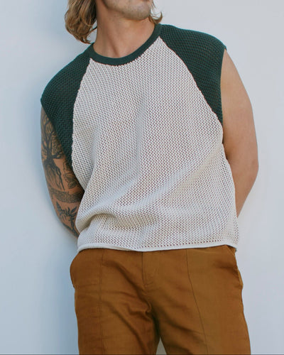 The Porto Crochet Tank - Sabbia - Dandy Del Mar
