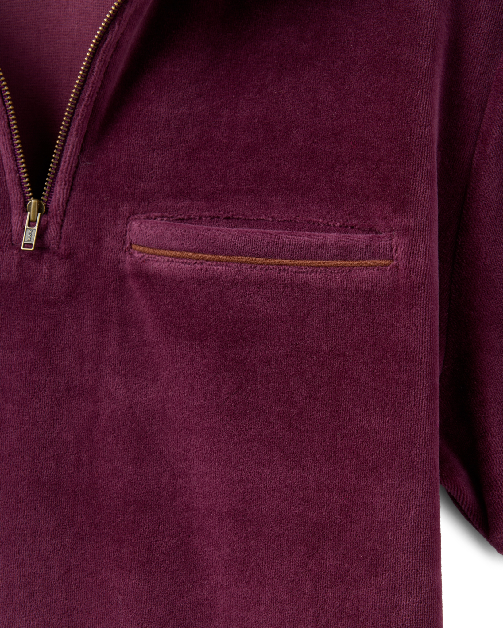 The Rio Velour Shirt - Bordeaux - Dandy Del Mar