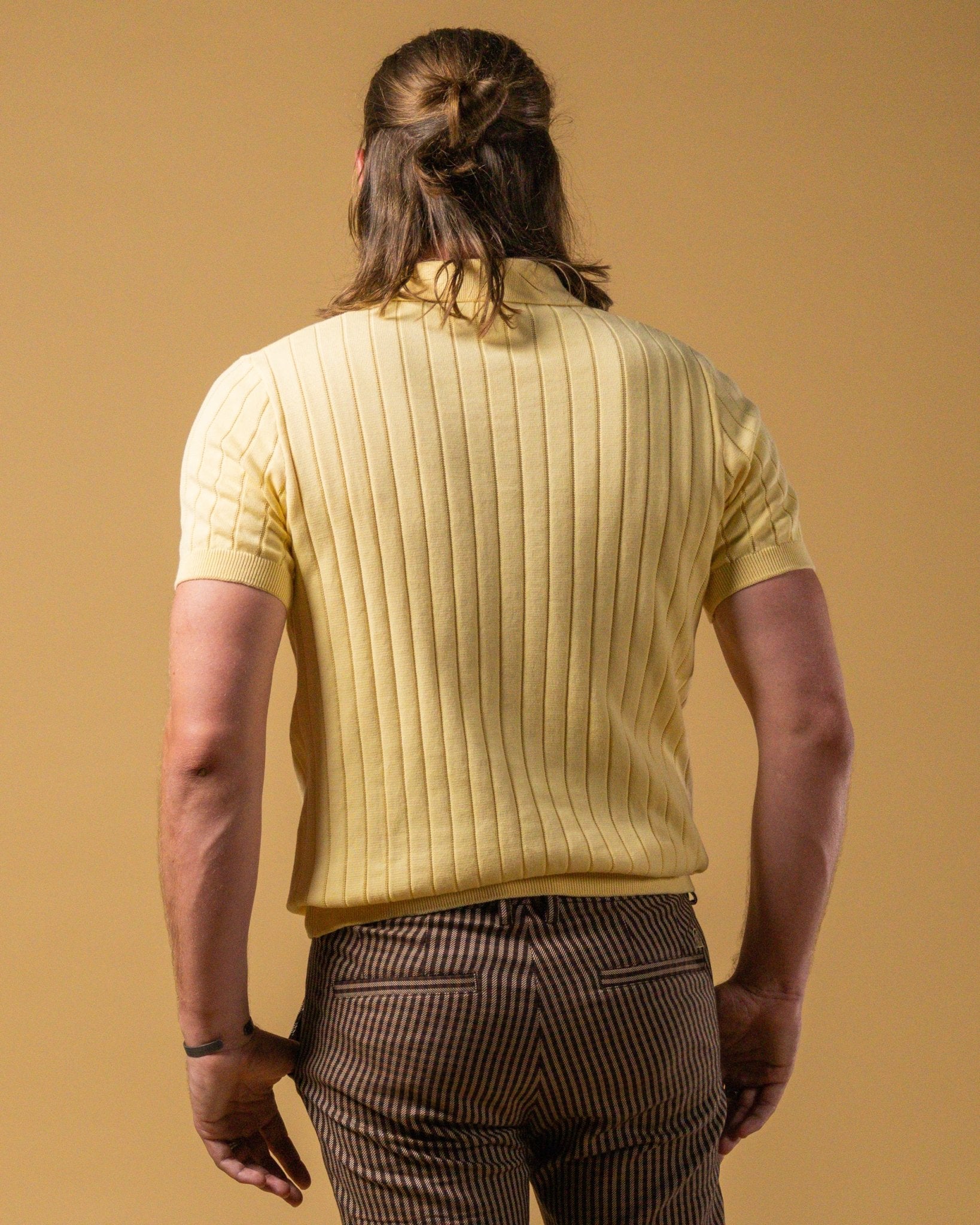 The Sebastian Knit Polo Shirt - Vanille - Dandy Del Mar