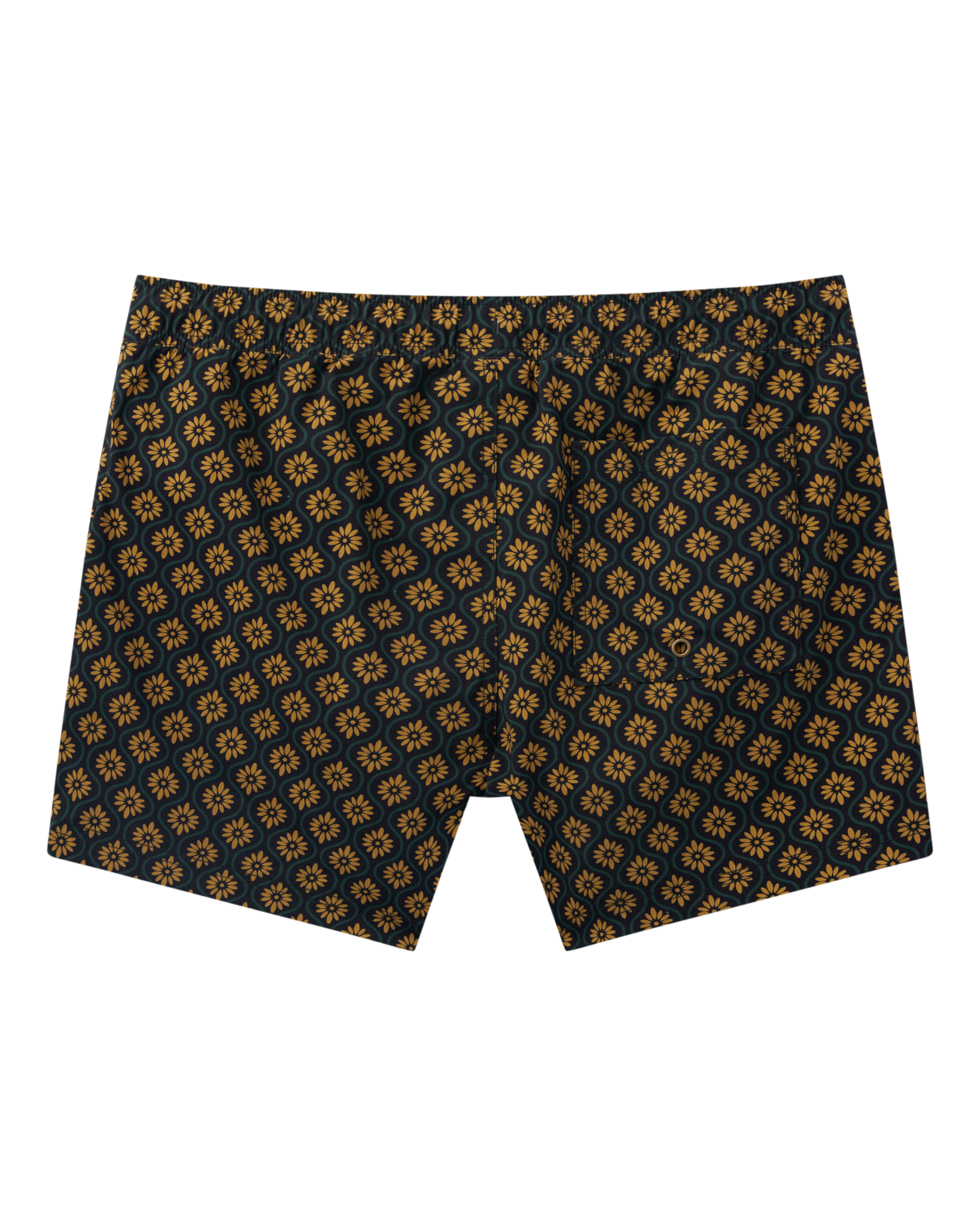 The Ventura Volley Short - Oro Gardenia Print - Dandy Del Mar