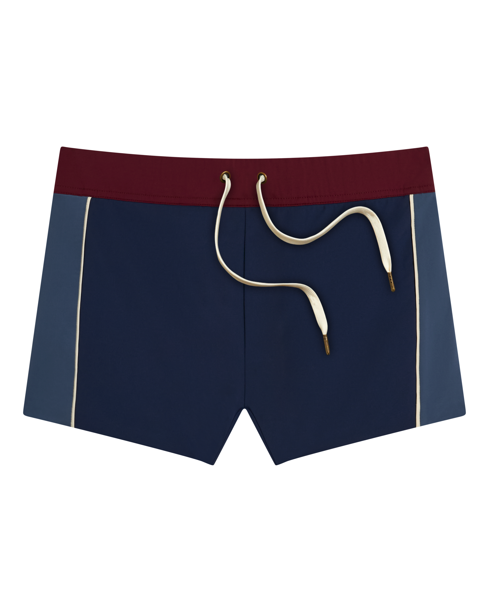 The Cassis Square Cut Swim Brief - Anchor Bordeaux - Dandy Del Mar