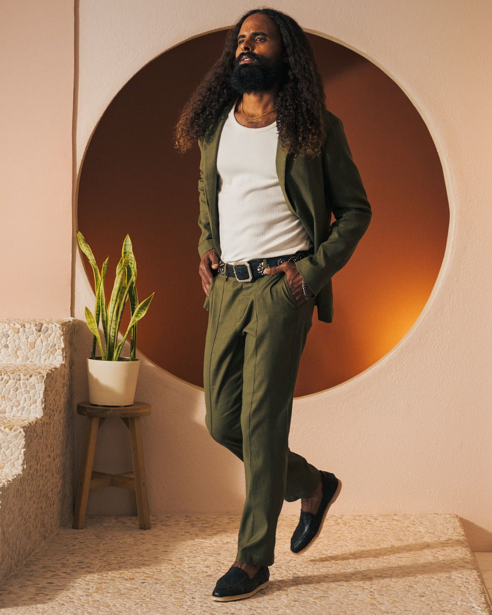 The Brisa Linen Trouser - Berdea