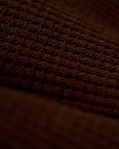 The Cannes Waffle Knit Robe - Carajillo - Dandy Del Mar