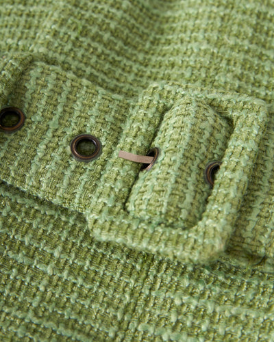 The Trinidad Tweed Strapless Dress - Oliva - Dandy Del Mar