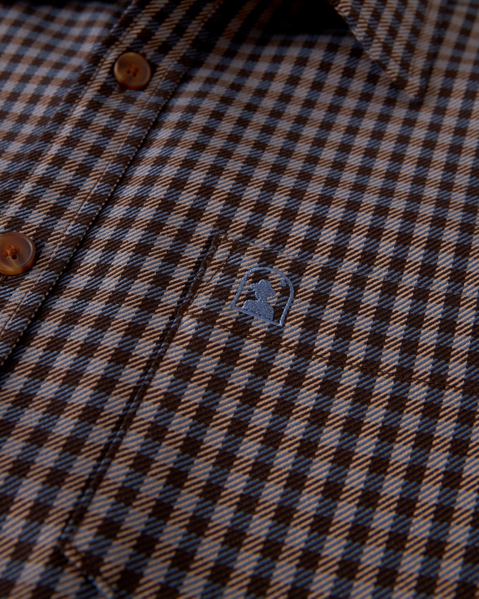 The Tresco Shirt - Tierra Houndstooth - Dandy Del Mar