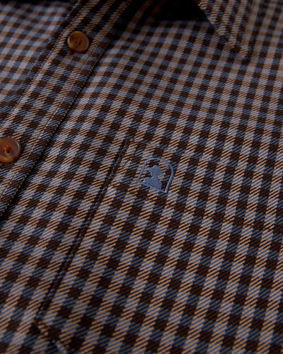 The Tresco Shirt - Tierra Houndstooth - Dandy Del Mar