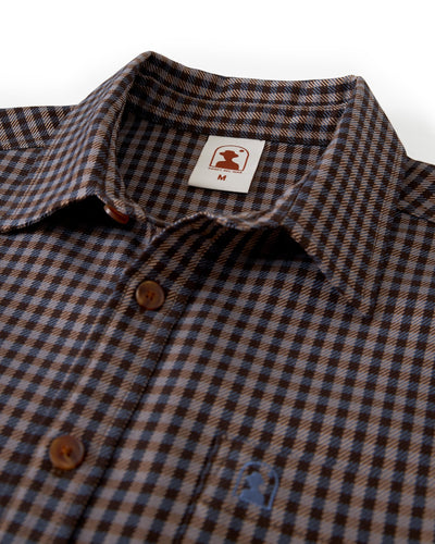 The Tresco Shirt - Tierra Houndstooth - Dandy Del Mar