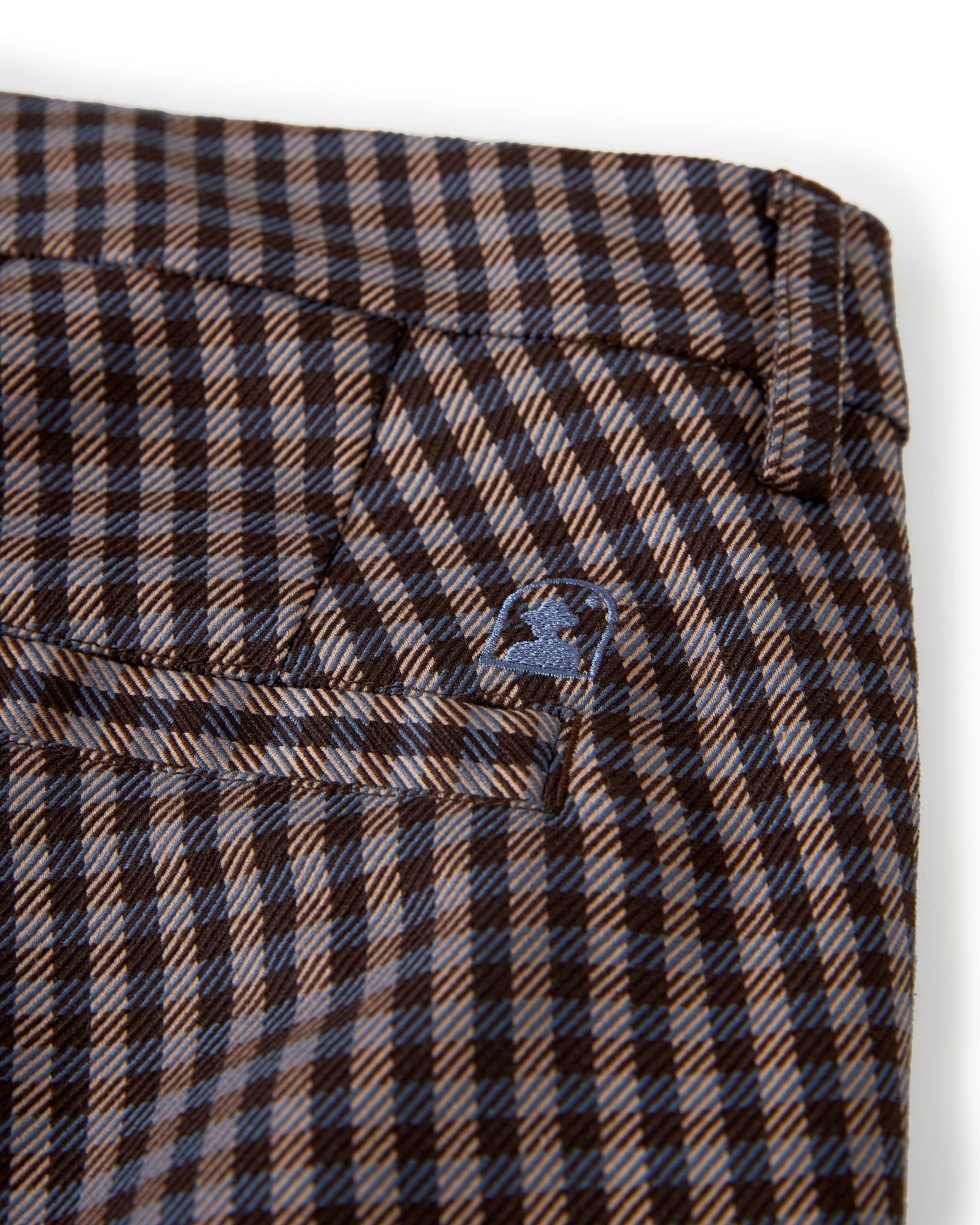 The Tresco Trouser - Tierra Houndstooth - Dandy Del Mar