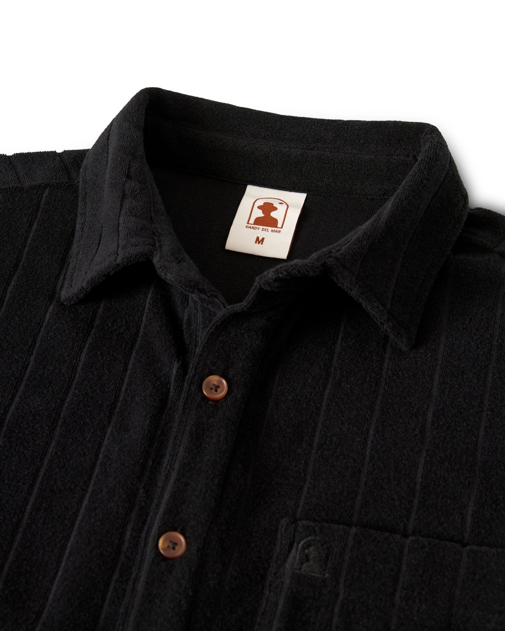 The Tropez Jacquard Shirt - Onyx - Dandy Del Mar