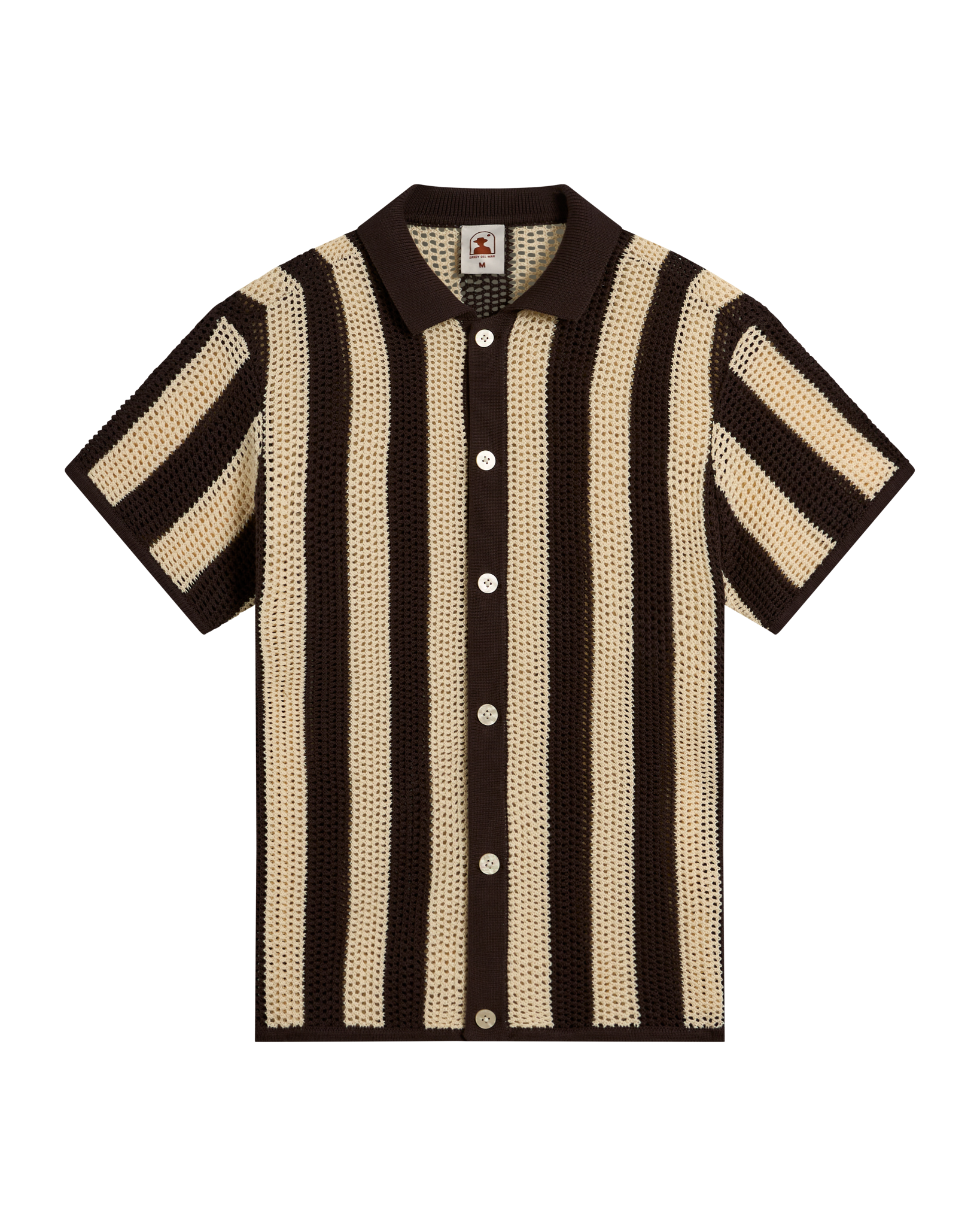 The Dominica Crochet Shirt - Tierra - Dandy Del Mar