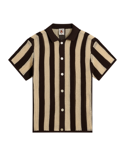 The Dominica Crochet Shirt - Tierra