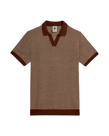 The Palamos Knit Polo Shirt - Cappuccino