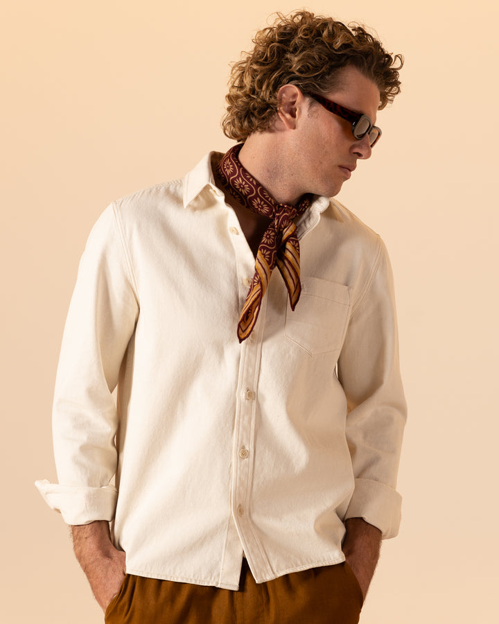 The Cartagena Denim Shirt - Scallop