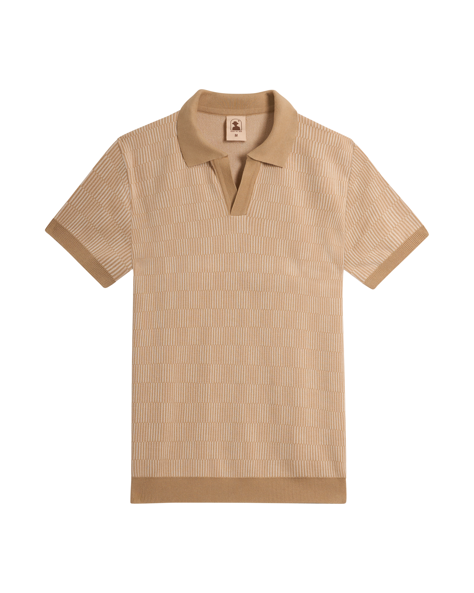 The Sebastian Knit Polo - Shell - Dandy Del Mar