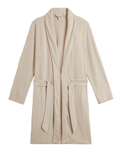 The Tropez Jacquard Robe - Scallop Stripe - Dandy Del Mar