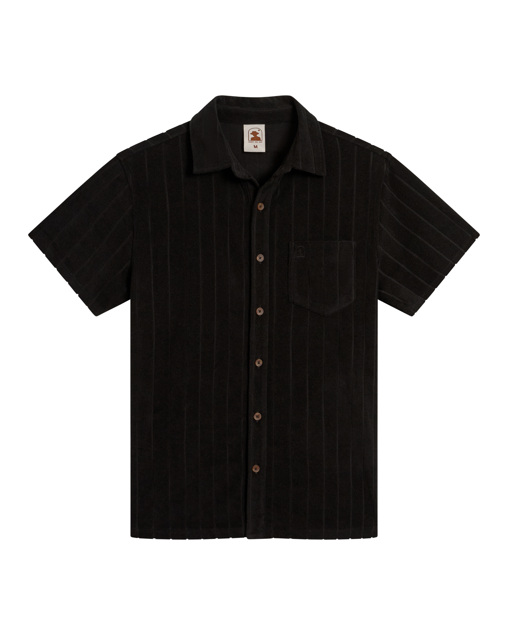 The Tropez Jacquard Shirt - Onyx - Dandy Del Mar