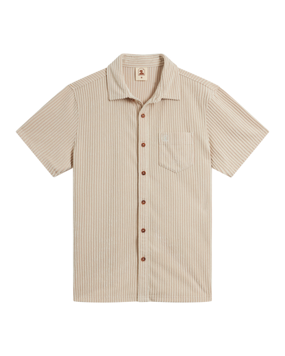 The Tropez Jacquard Shirt - Scallop Stripe