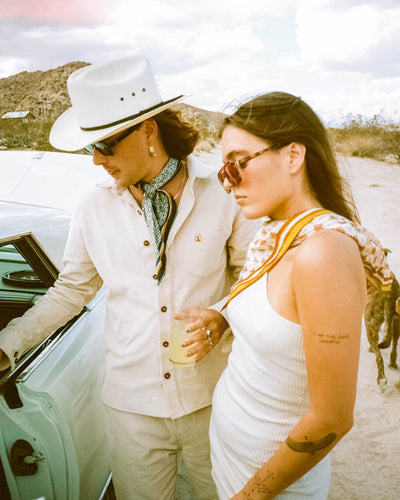 The Corsica Corduroy Shirt - Alabaster White - Dandy Del Mar