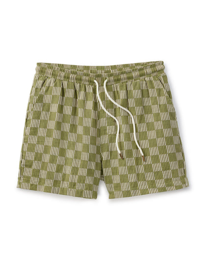 men green stripe short